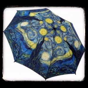 🛍 “Starry Night” Galleria Folding Umbrella in Gift Box